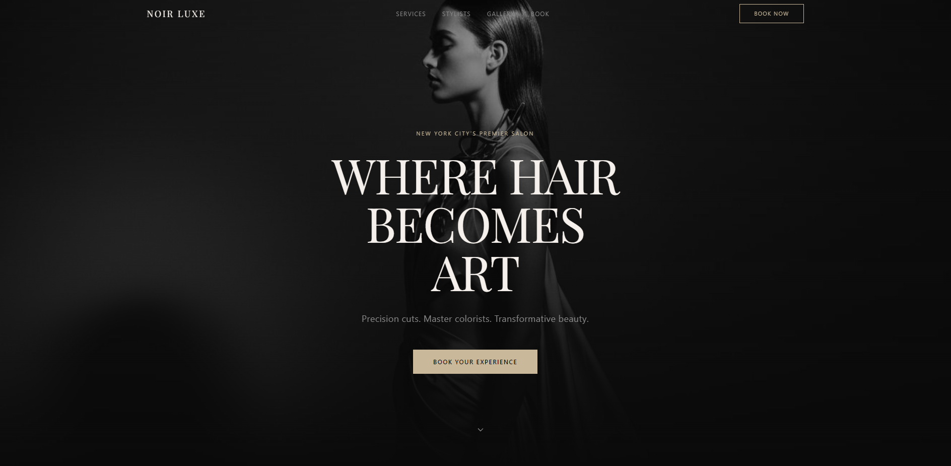 Noir Luxe website preview